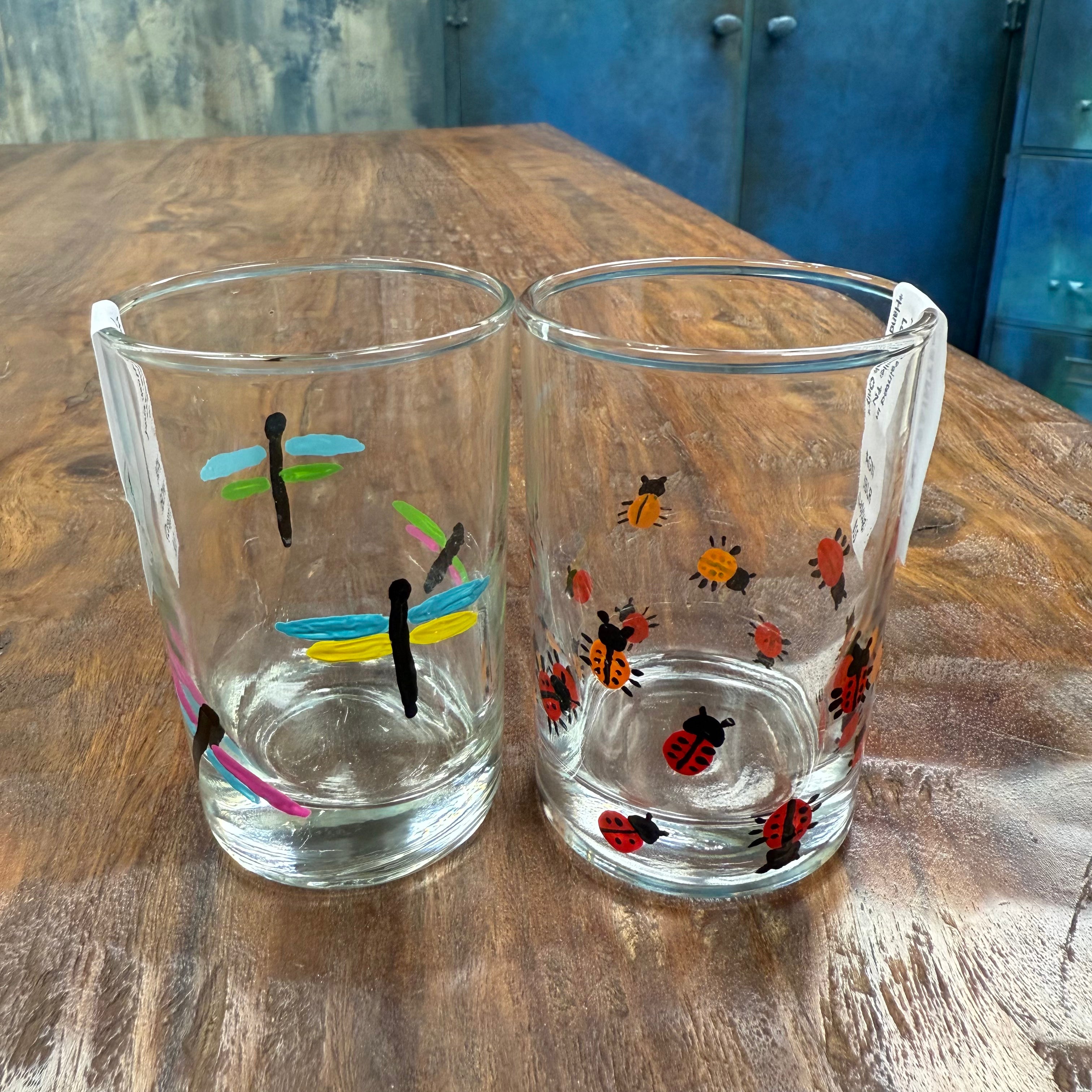 Hand-Painted Juice Glass